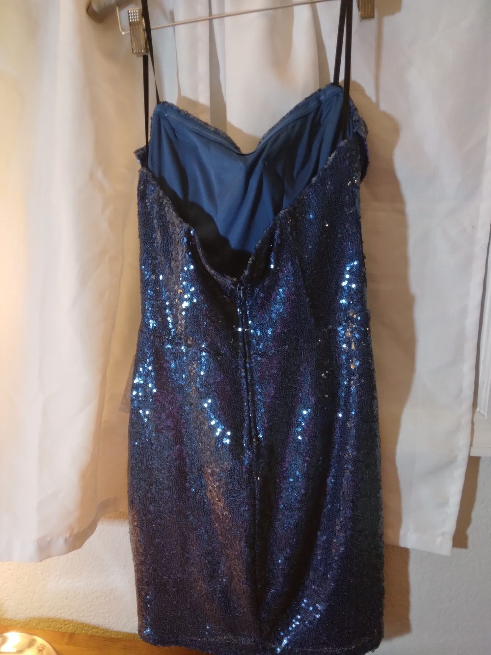 B. Darlin Navy Sequin Cocktail Dress - Picture 2 of 5
